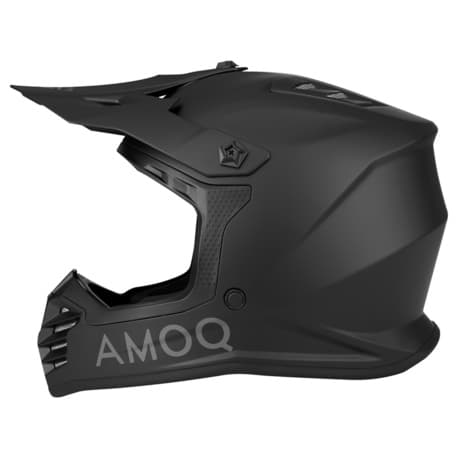 AMOQ Meteor V2 JNR MX hjälm Blackout / Barn