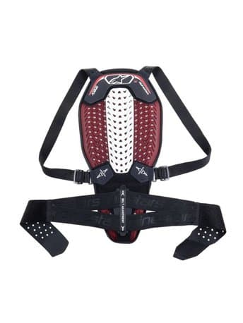 Alpinestars Back Protector Nucleon Plasma Svart/Vit/Röd Ryggskydd